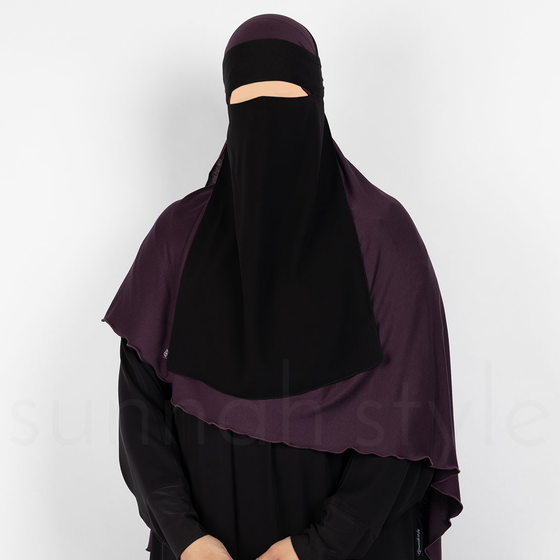 Sunnah Style Soft Fit One Layer Niqab Black